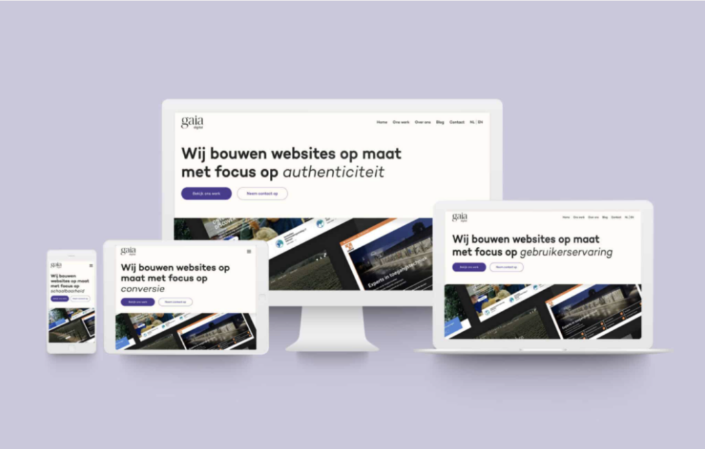 Gaia Digital's design is responsive, making it viewable on all types of screens - one of the hallmarks of a good website.